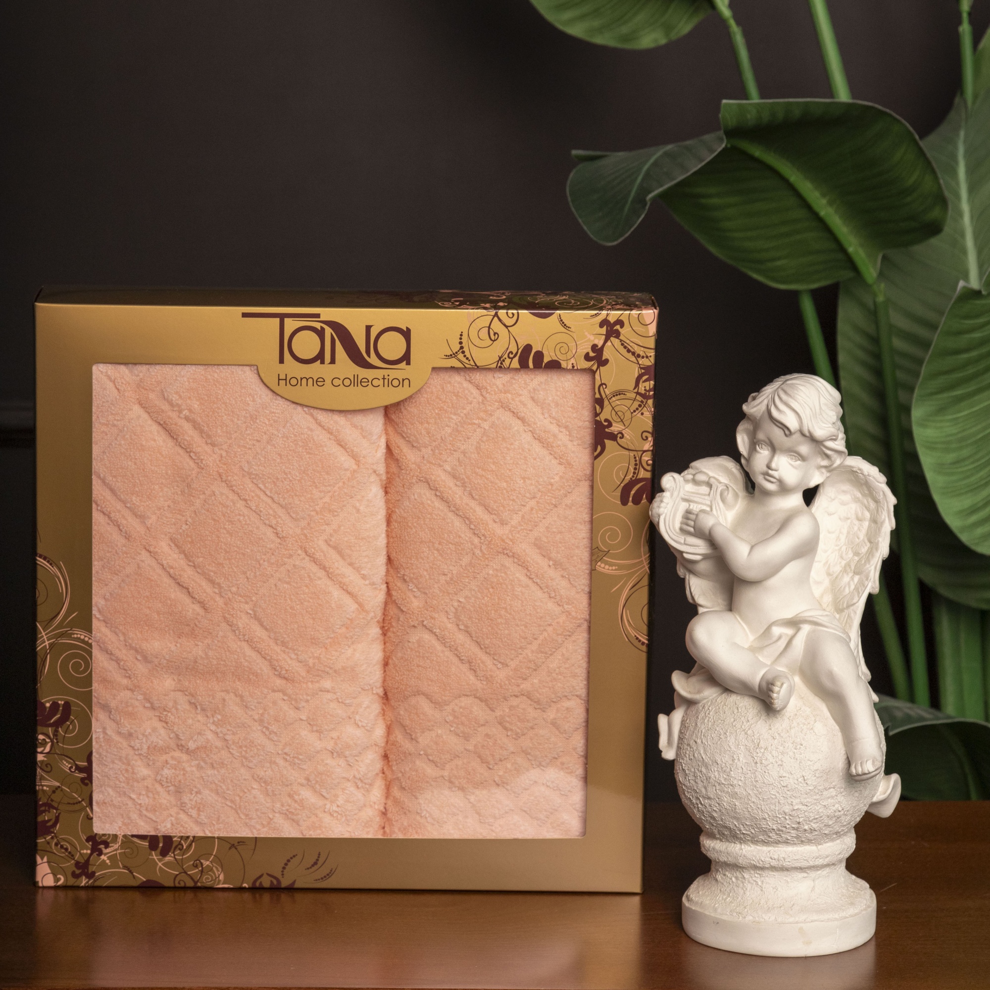 Набор полотенец ОРЛАНДО персиковый