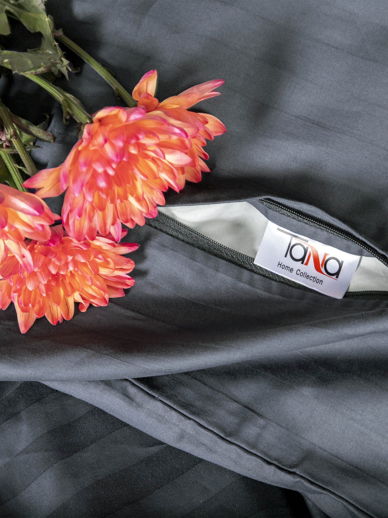 Комплект постельного белья Сатин-Страйп мокрый асфальт 20-4005