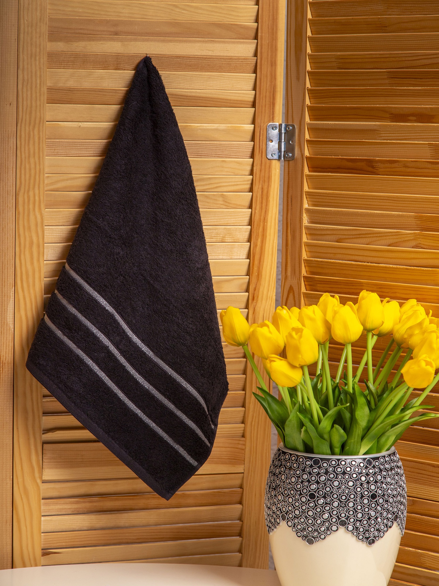 Полотенце СЕЛЕНА черное