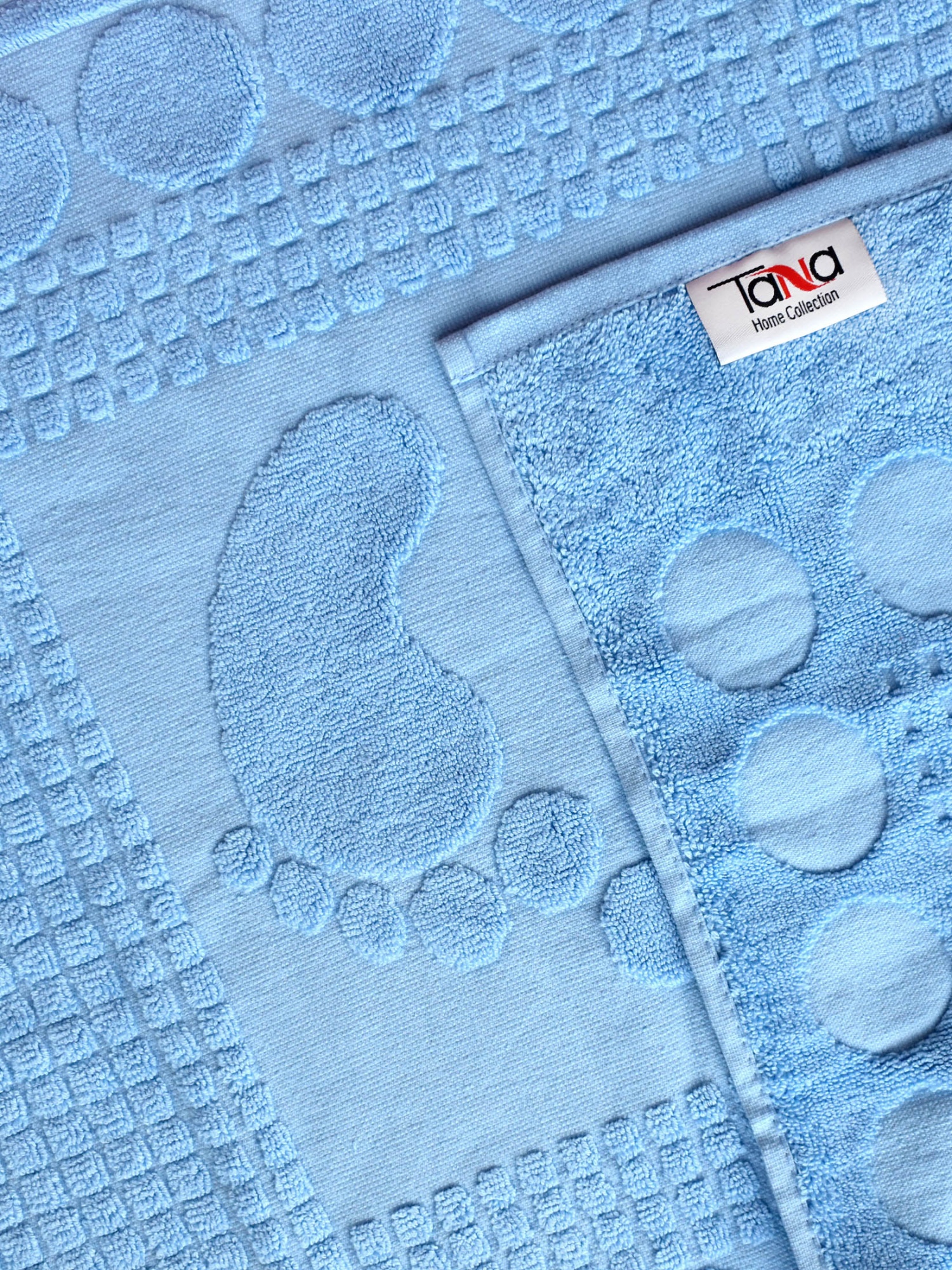 Полотенце НОЖКИ-1 для ног голубое