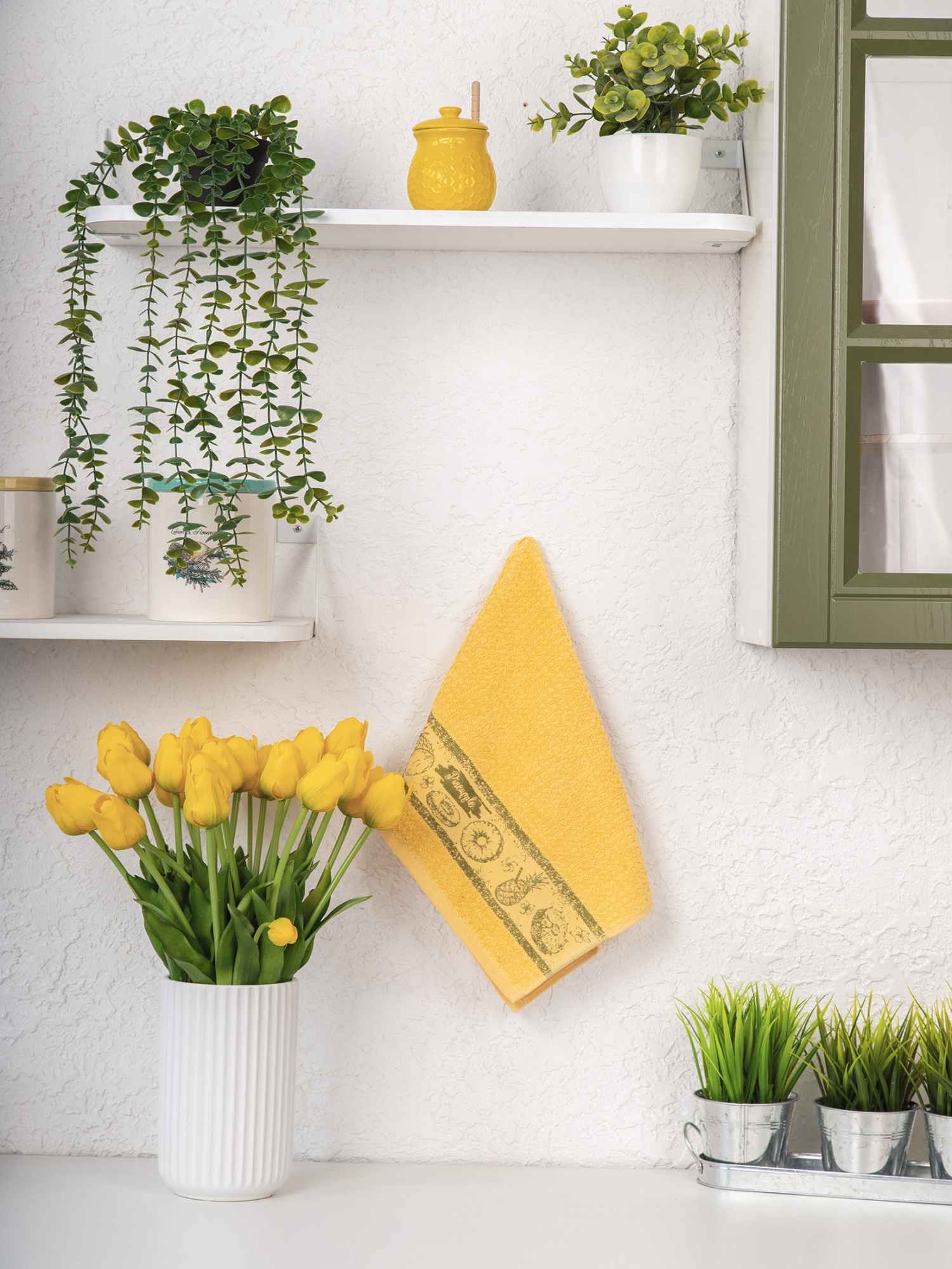 Кухонное полотенце АНАНАС желтое