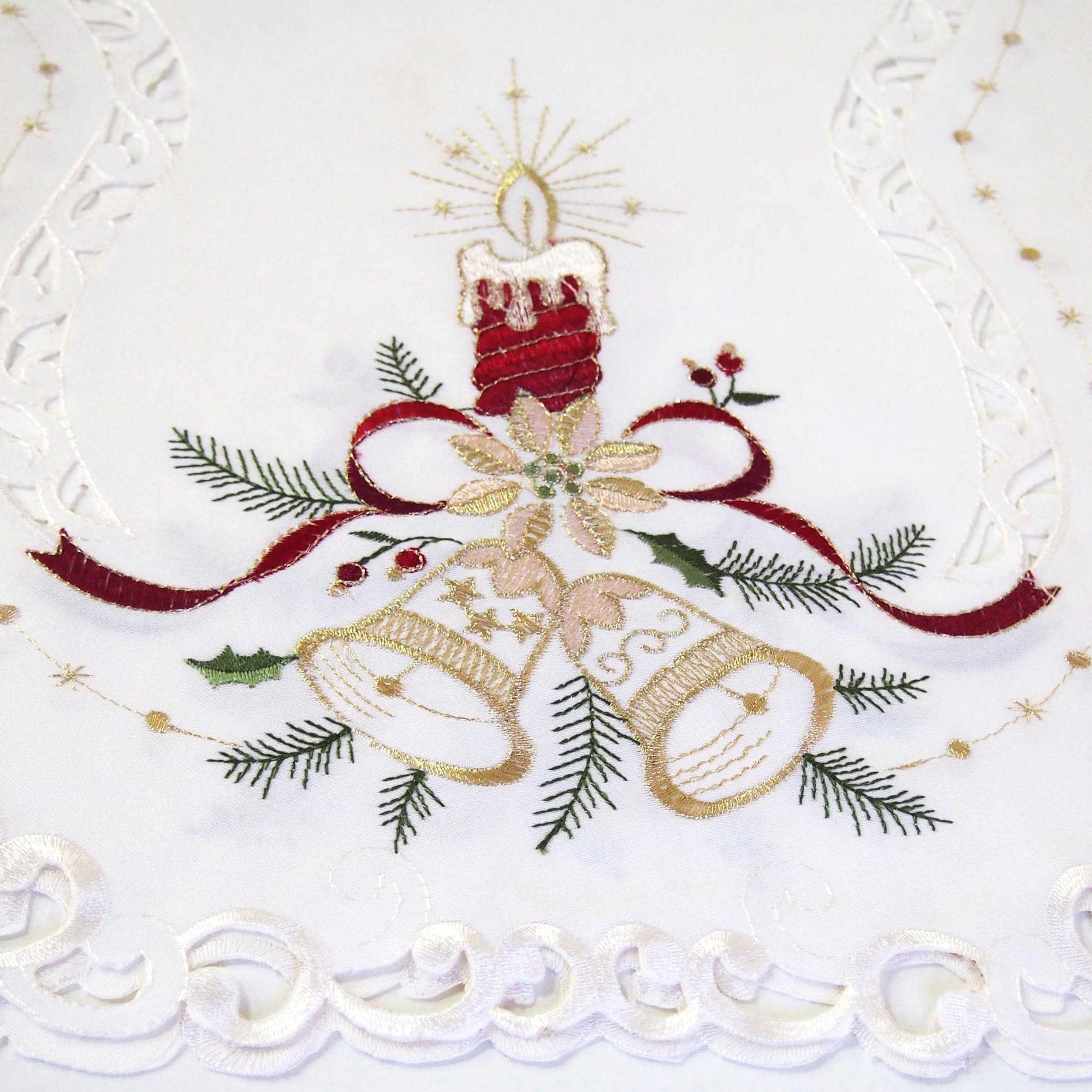 Дорожка 825 НОВЫЙ ГОД 40х85см белая