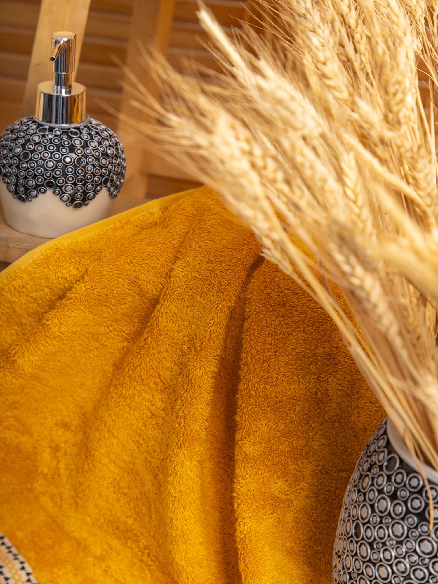 Набор полотенец ВЕНУС горчичный