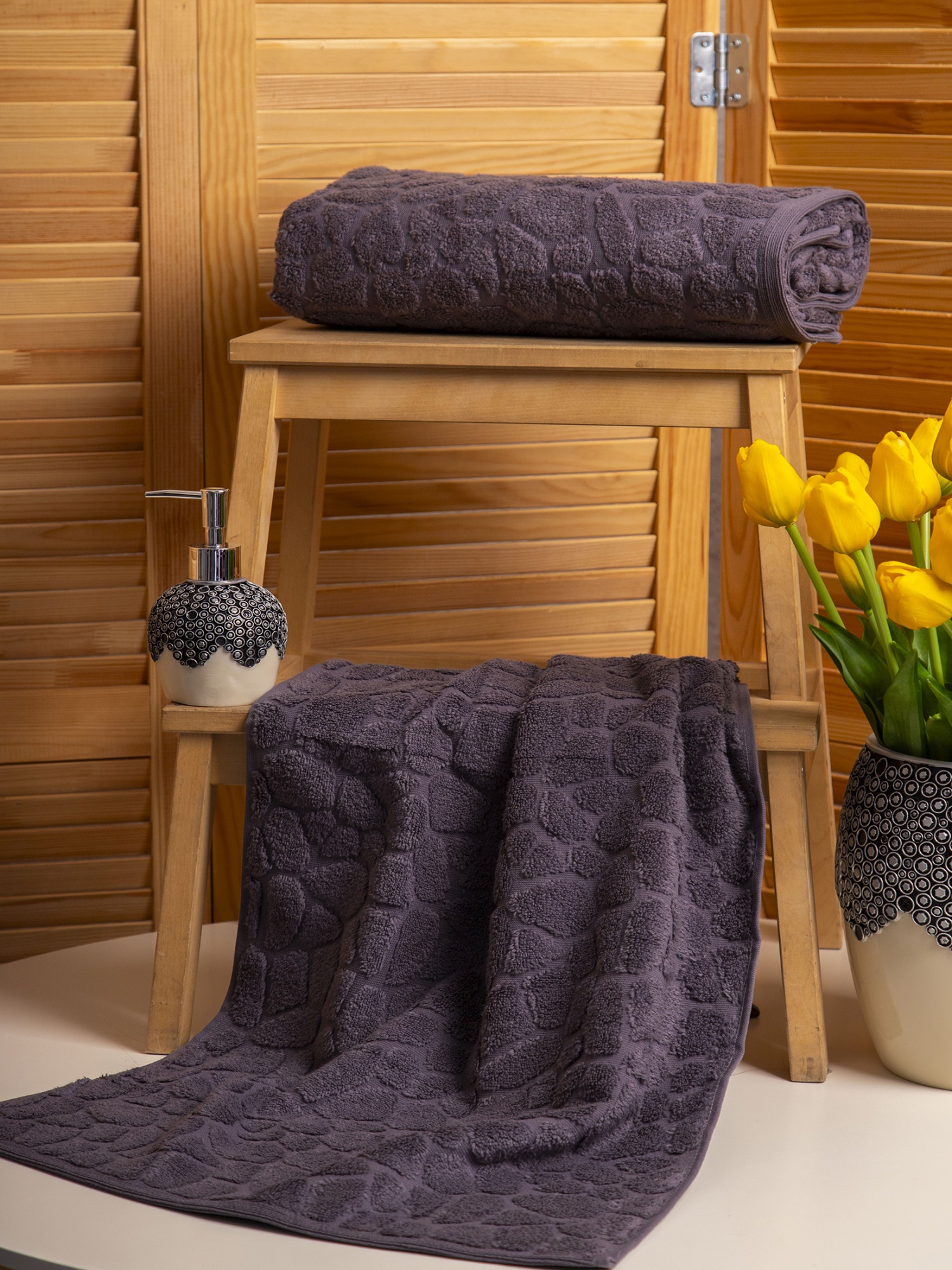 Полотенце СИРИУС темно-серое