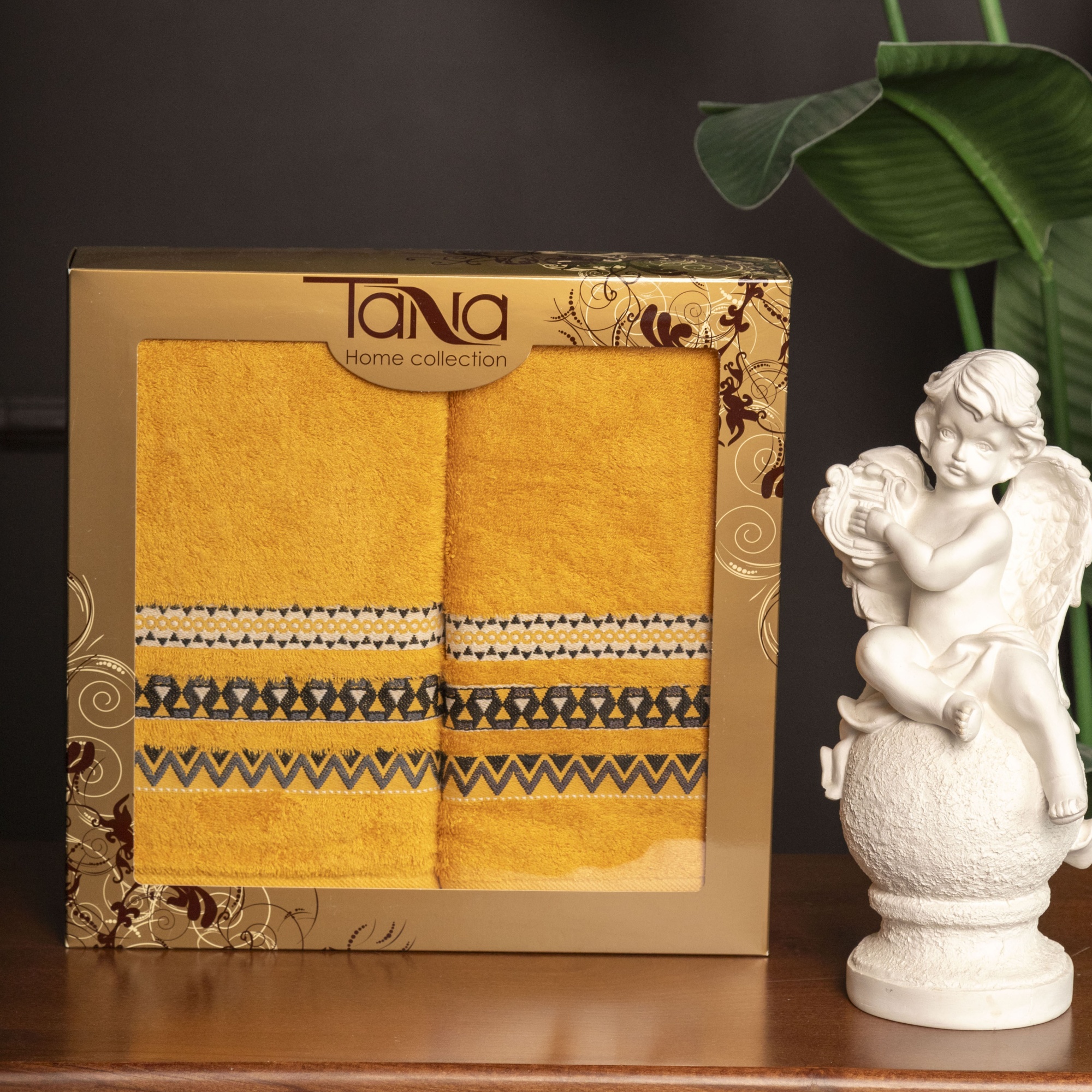 Набор полотенец ВЕНУС горчичный