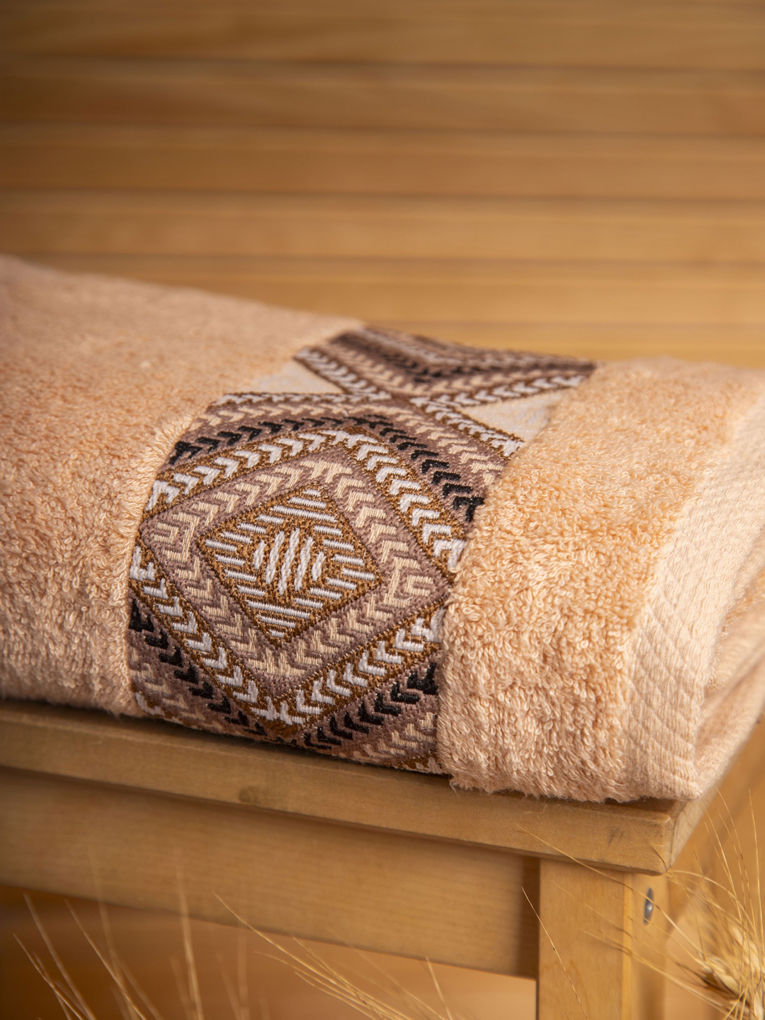 Полотенце ДИАМОНД бежевое