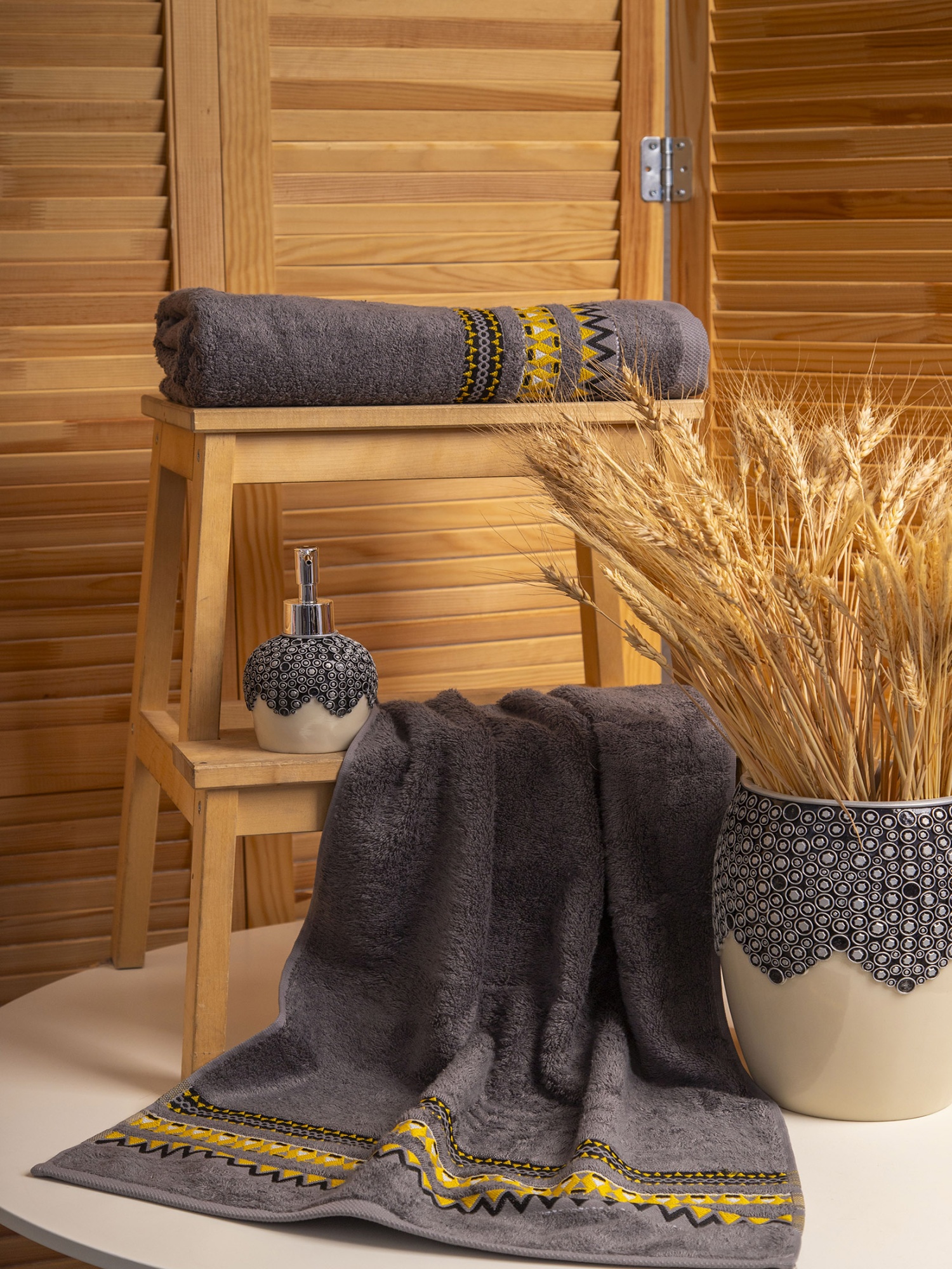 Полотенце ВЕНУС темно-серое