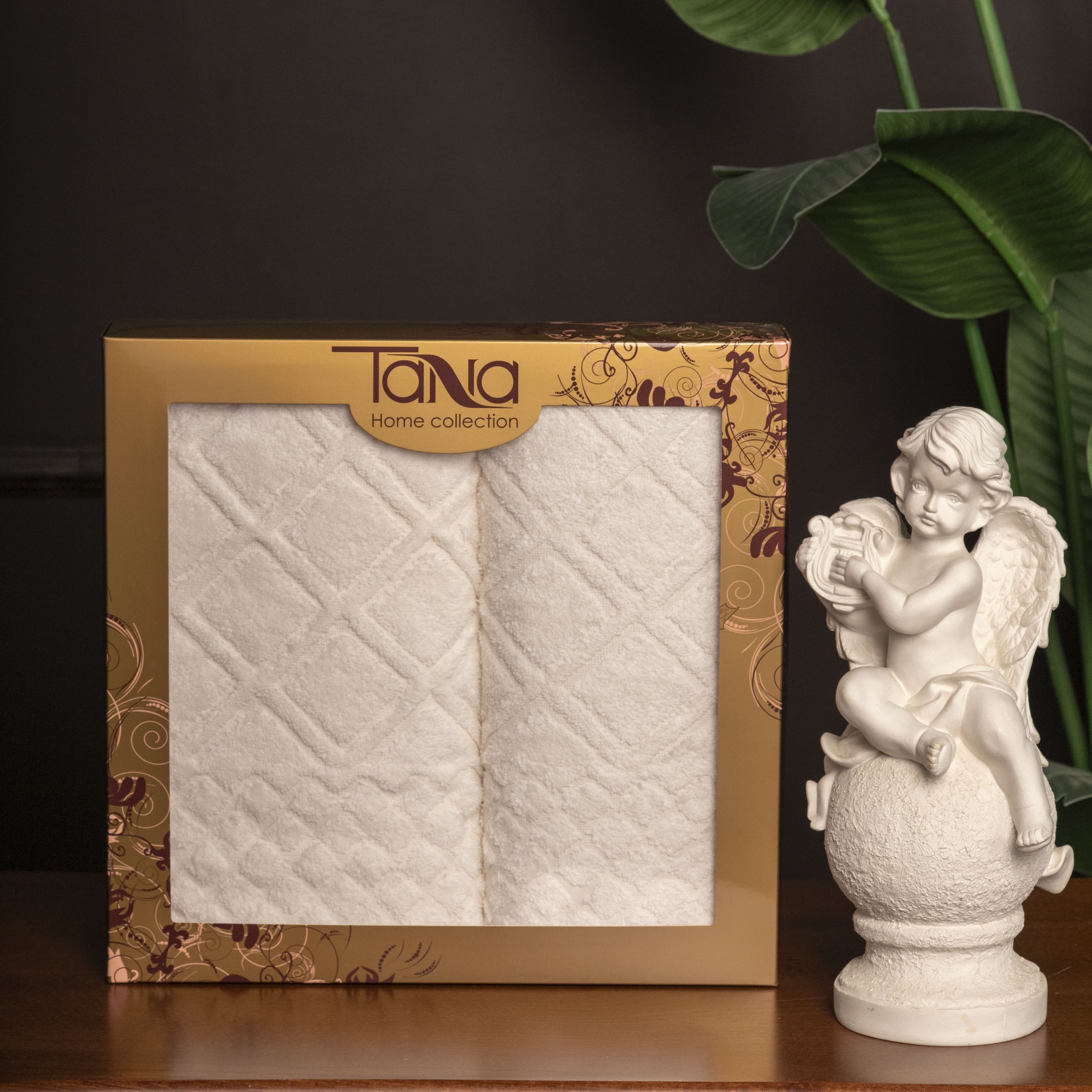 Набор полотенец ОРЛАНДО молочный