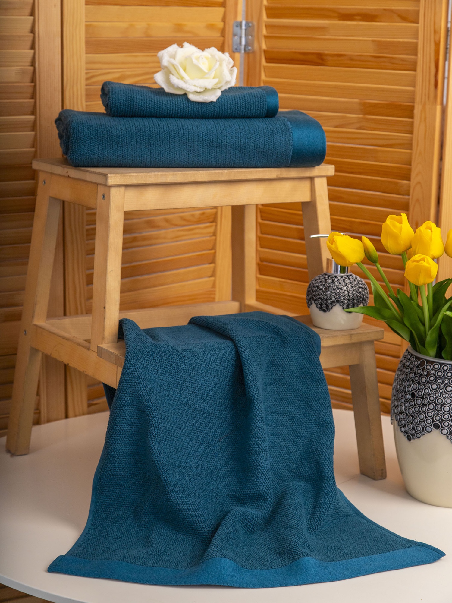 Полотенце РАЙС темно-бирюзовое